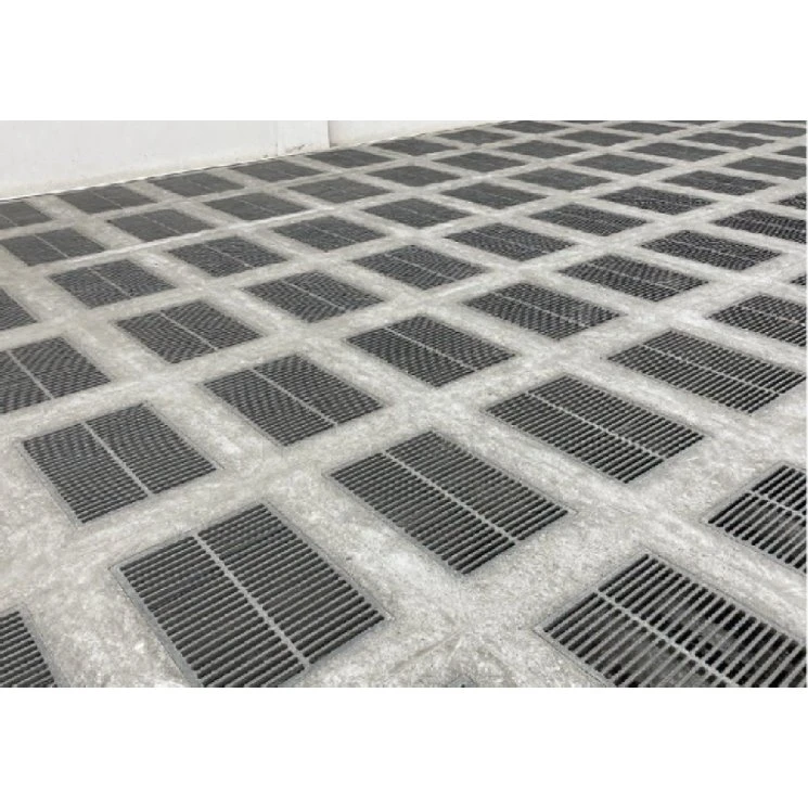 Piso elevado ventilado de aceiro cementoso
